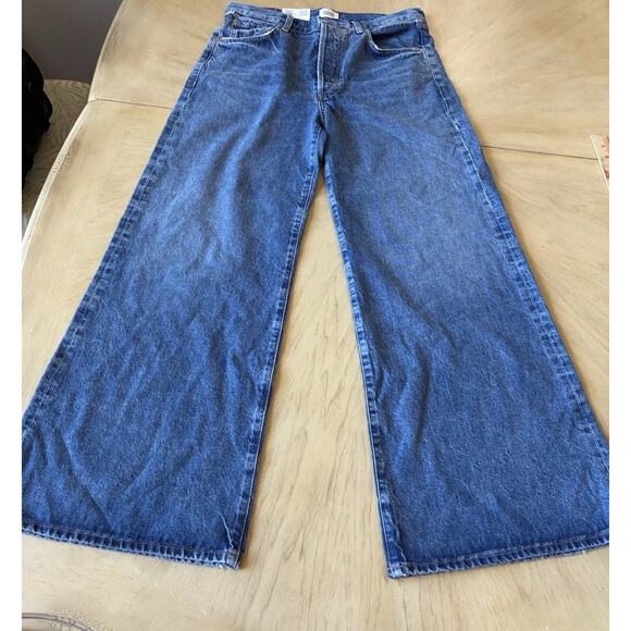 Citizens Of Humanity Classic Blue Wide Leg Jeans - Picture 13 of 16